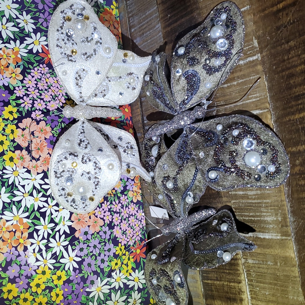 Beaded Butterflies with Clip‎ Decor Set - Picture 5 of 16